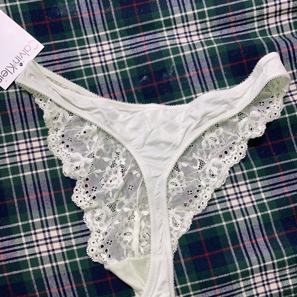 Calvin Klein Women's White Lace Intimate